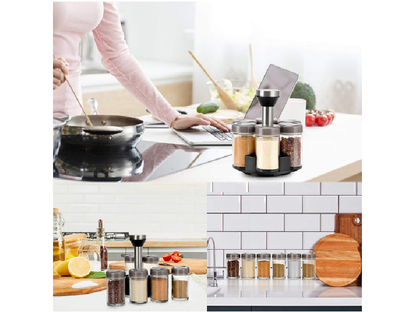 Organizador de Especias Giratorio 360° | Cocina Organizada y Moderna